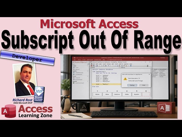 Microsoft Access Error 9 Subscript Out of Range Causes and Fixes