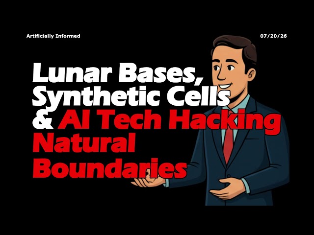 Lunar Bases, Synthetic Cells & AI Tech Hacking Natural Boundaries | Artificially Informed