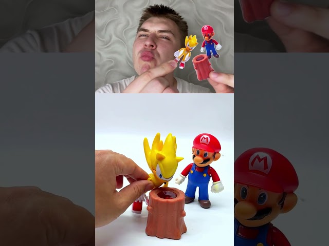 PINK BOX REACT Unboxing and Review: Super Mario Bros | Mario vs Sonic Toys Fun ASMR VIDEO
