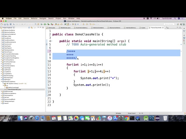 Nestedloop|innerloop and for each loop java all loops