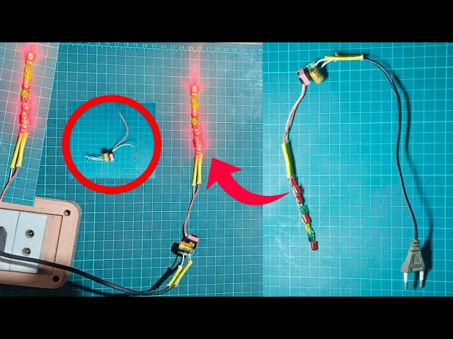 Made an LED Light Using AC Current 😲 | Simple Electronics Project