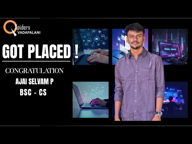 We are proud to announce that our student has successfully got placed in an IT company.
