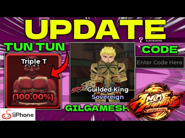 🚨UPDATE ANIME FIGHTING SIMULATOR CODES ROBLOX (TRIPLE T) TUN TUN SAHUR