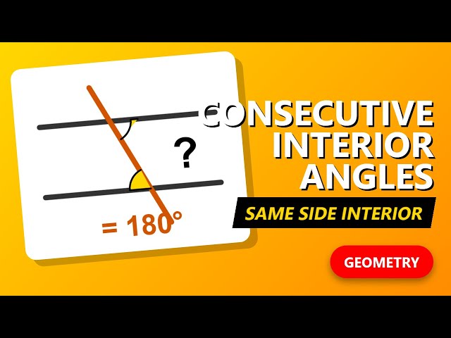 Consecutive Interior Angles Explained - Geometry Help
