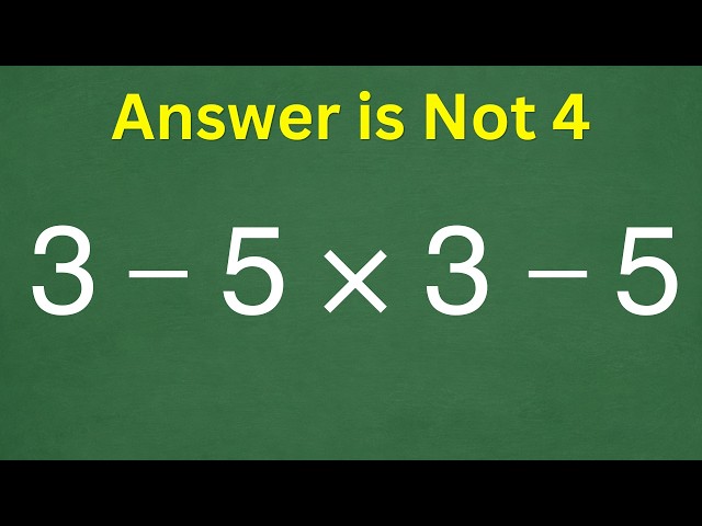 Almost Everyone Is Getting This Math Puzzle Wrong!
