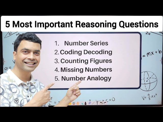 5 Most Important Logical Reasoning Questions | Reasoning Tricks | Maths Tricks | imran sir maths