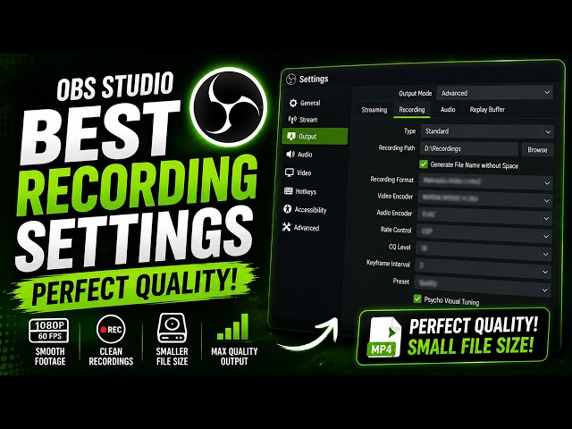OBS Studio Best Recording Settings in 2026