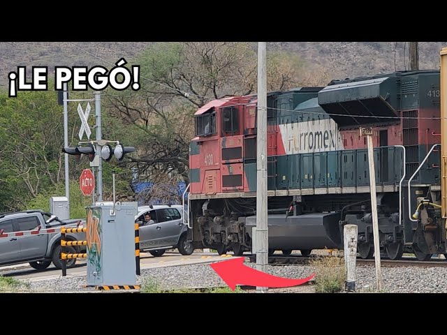 TREN DE FERROMEX VS CARRO / Varios Grandes TRENES De FERROMEX Distrito Sayula 🚗💥🚂