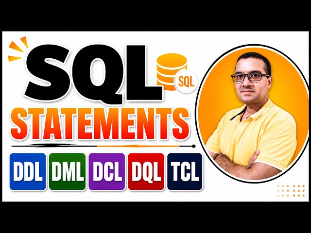 SQL Statements Explained | DDL, DML, DCL, DQL & TCL in One Video | SQL for Beginners| Day 6