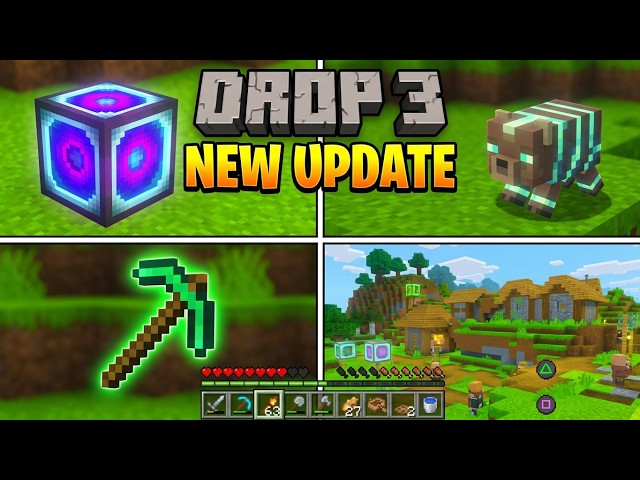 Minecraft new update no commentary | Drop 3 and Learning Cubed