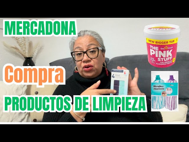 MERCADONA  PRODUCTOS DE LIMPIEZA + REVIEW DE PRODUCTOS DÍA Y CREMA ROSA @ElisHometv