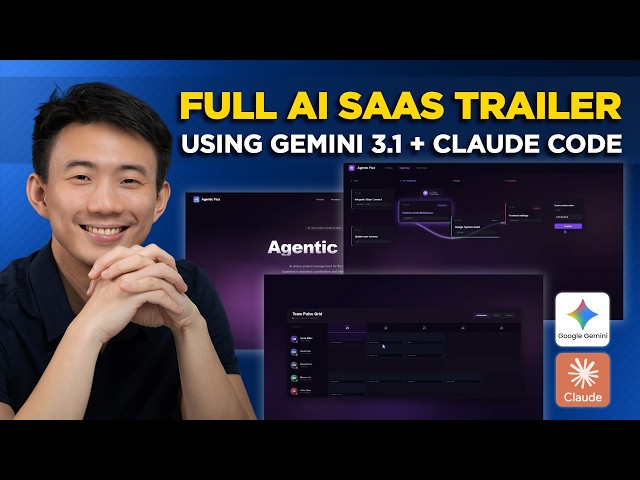 I Built an AI SaaS Trailer with Gemini 3.1 + Claude Code
