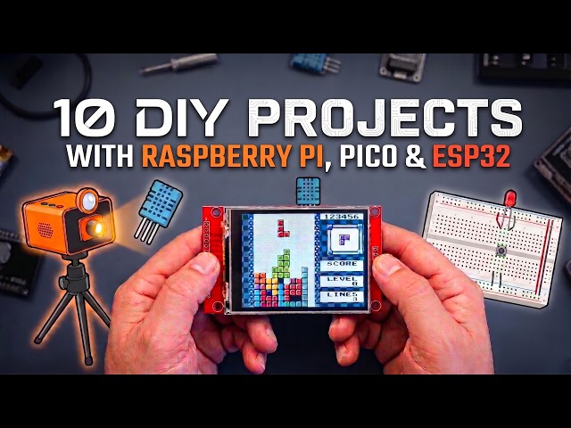 I Built 10 DIY Projects with Raspberry Pi, Pico & ESP!