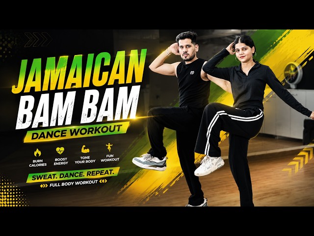 Jamaican (Bam Bam) Dance Workout | Full Body Cardio Dance Fitness | Nritya Nation