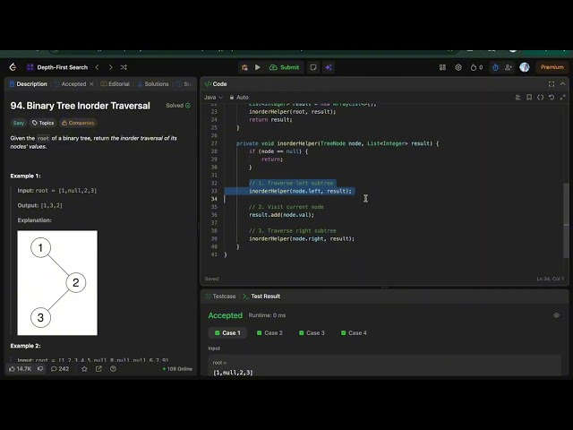 94. Binary Tree Inorder Traversal | LeetCode