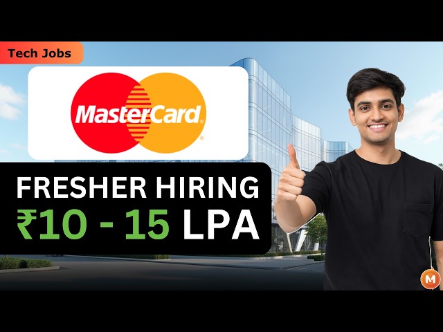 Mastercard Hiring Freshers🔥Software engineering jobs | 2025 - 2026