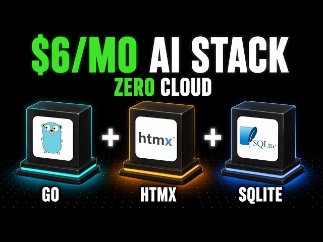 Go + HTMX + SQLite : The $6/mo AI Tech Stack
