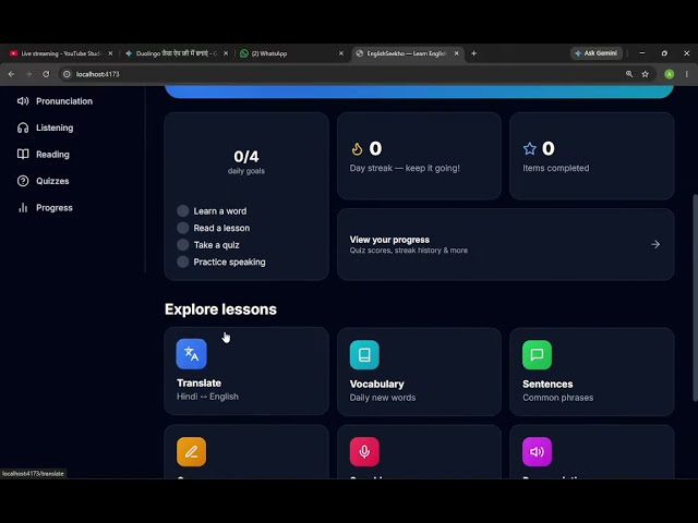 🚀Building an English Learning App LIVE | React + TypeScript + Tailwind CSS | Real Project From Scr..
