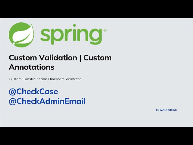 Custom Validation in Spring boot | Custom Annotations in  Hindi #validation #custom