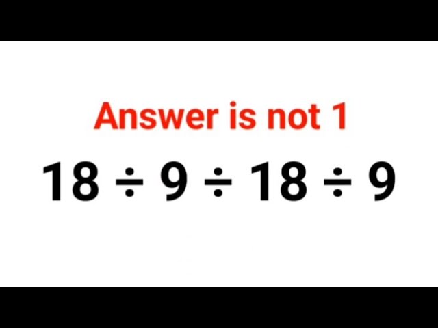 18÷9÷18÷9 The answer is not 1. Many got it wrong!  Ukraine Math Test #math #percentages #ukraine