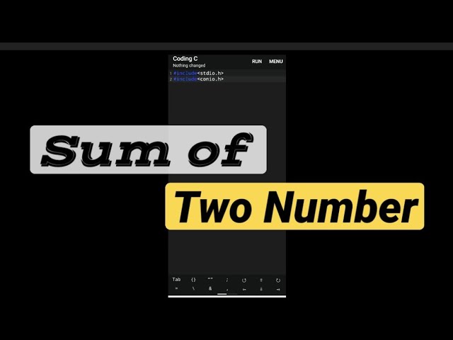C program to sum of two number | sum of two numbers in c | @EngineeringStore1