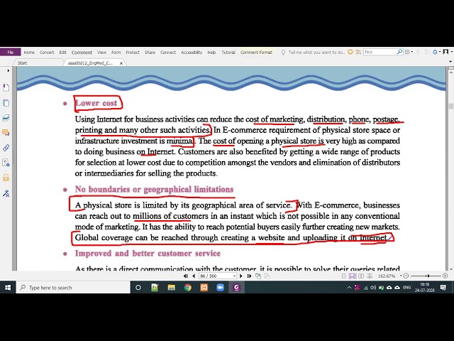 [class #11] Chapter 4 | Advantages and Disadvantages of E-Commerce | GSEB - Std 12 English Computer