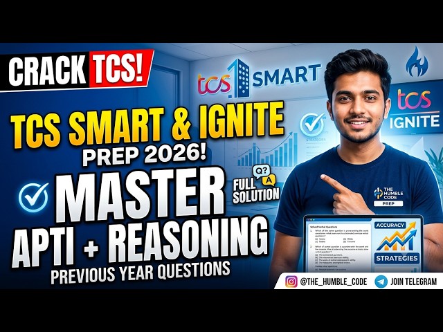 🔥TCS Smart & Ignite Last Minute One Shot Aptitude Practise | Revise Quants + Numerical Ability