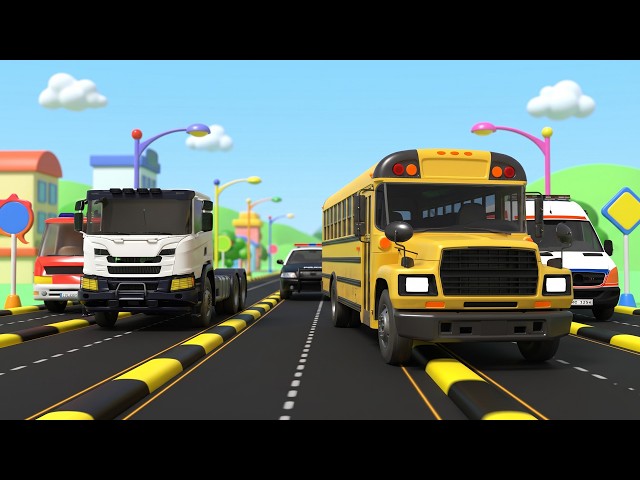 Learn Colours With Street Vehicles in a Fun Kids Learning Adventure | Tuntun Tara Kids