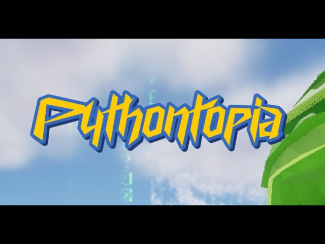 Pythontopia - First Person 3D RPG Python Educational Game Demonstration