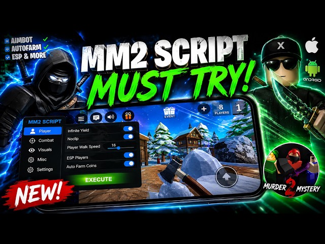 Murder Mistery 2 Script - BEST MM2 Script (NO KEY, Silent AIM, Aimbot, ESP) MOBILE SUPPORT 2026