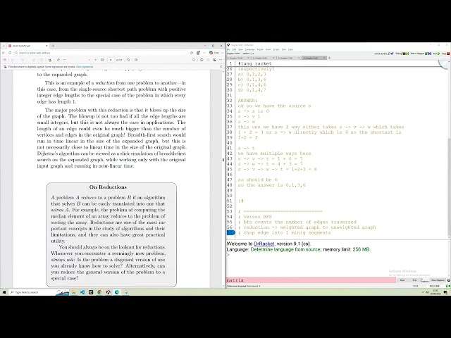 algorithms in racket #66 (self learning)