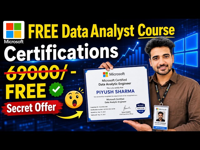 (Official) Microsoft Free Data Analyst Certification Course | AI Engineer Courses | Data Fabric Days