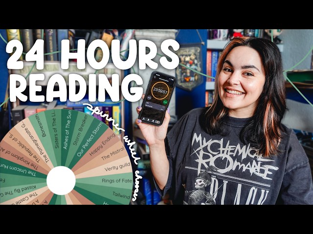 24 HOUR READATHON ⏰ A Spinner Wheel Decides what I Read for 24 Hours 📚 2026
