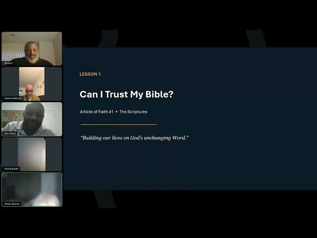CLCM Bible Study "Bible 101 Back to Basics Part 2"