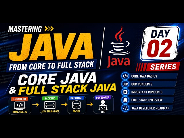Core Java & Full Stack Java | Day 02 | Learn Java Step by Step