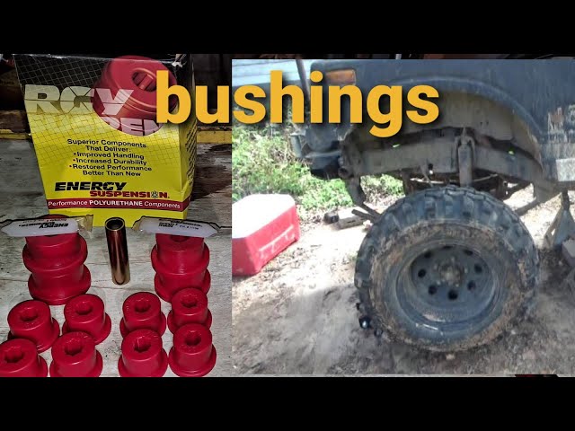 How to replace front leaf spring bushings, 87 Suzuki Samurai. poly bushings