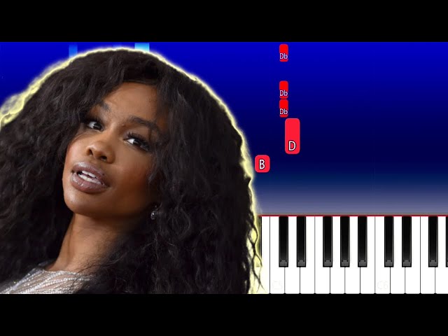SZA - Kill Bill (Piano Tutorial)