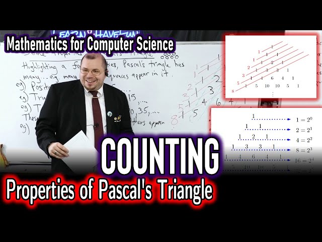 Properties of Pascal's Triangle (Mathematics for Computer Science)