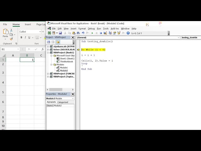 learn about the DO WHILE Function of VBA ( Excel)
