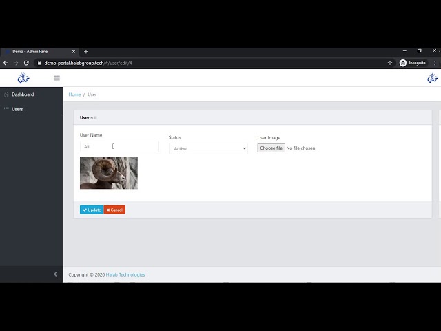 Admin Panel (Front-end: Angular & Back-end: Laravel)
