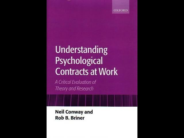 Inspiration Session: The Psychological contract: MSc Organizational Psychology