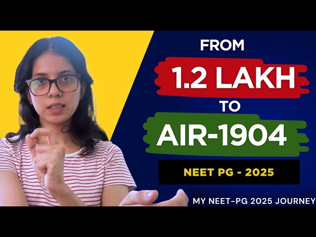 NEET PG 2025 Preparation Strategy 📚| How I Got AIR 1904 🔥| Tips & Motivation ✨