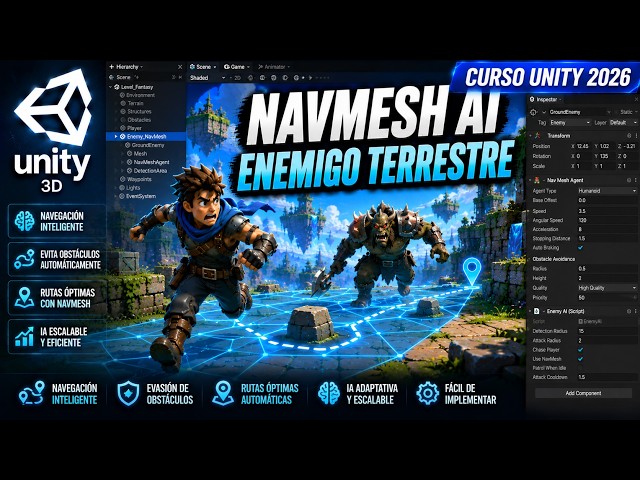 GROUND ENEMY with NavMesh in Unity 3D (Chasing AI) #32