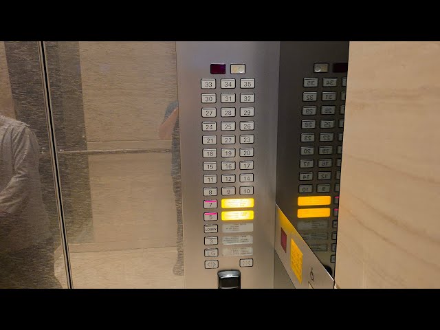 Schindler M SERIES TOUCH SENSITIVE Traction Elevators at The JW Marriott in Admiralty, Hong Kong