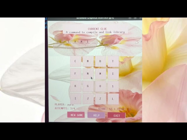EFB1023 Structured Programming and Interfacing May 2026 - Scramble Game