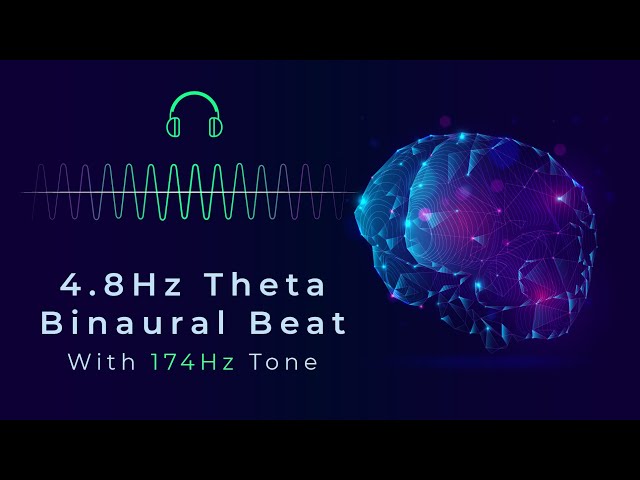 4.8 Hz Theta Binaural Beat + 174 Hz Frequency | Calm Focus, Pain Relief & Deep Relaxation | ASMR