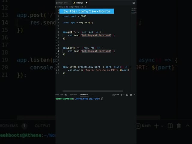 Build a Simple REST API with Node.js and Express: Step-by-Step Guide | Geekboots #nodejs #restapi
