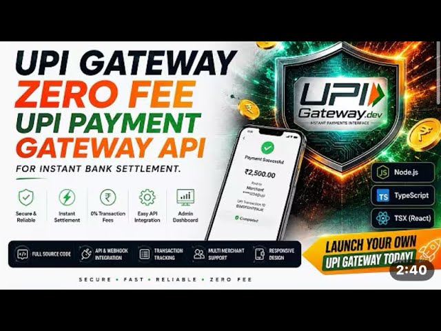 Free Upi Payment Gateway Source code Download | Fast UPI Payment, Personal QR + Business QR