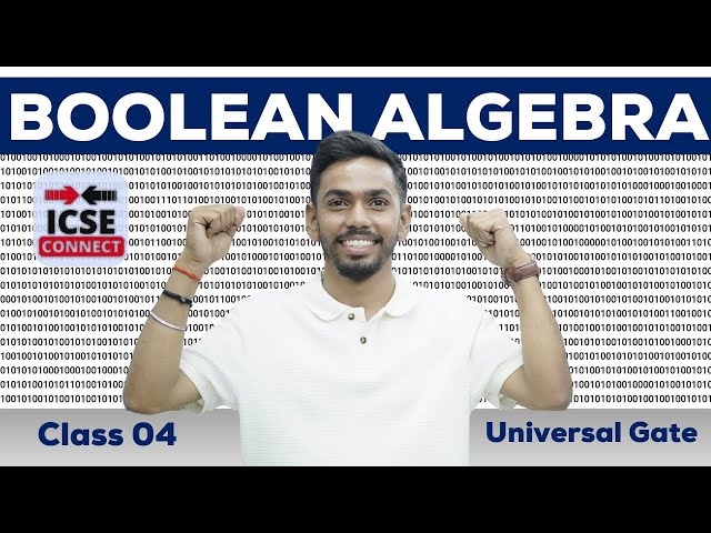 Boolean Algebra | Solve the Expression through Universal Gate | ISC Computer Science By Prateik sir