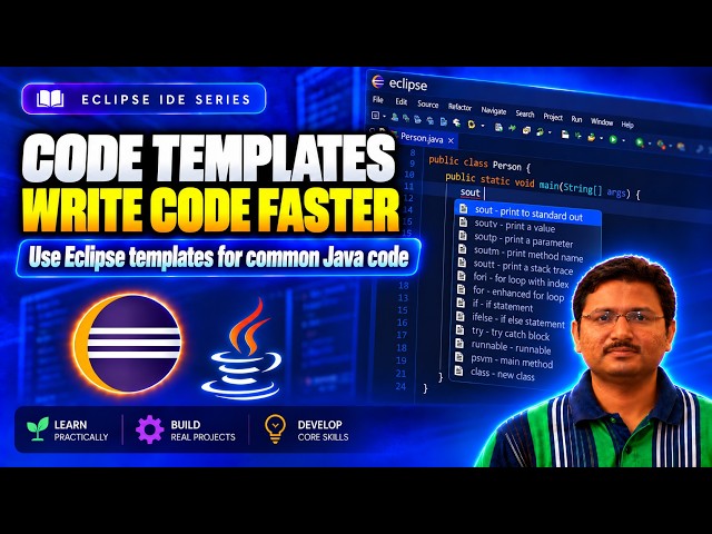 Use Eclipse Code Templates | Write Java Code Faster